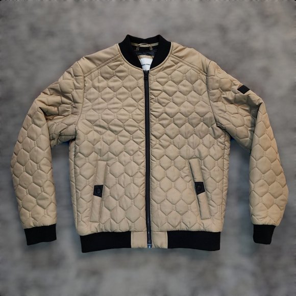 Jack & Jones Other - Jack & Jones Core Full Zip Bomber Jacket Lightweight Adult Medium Casual Brown